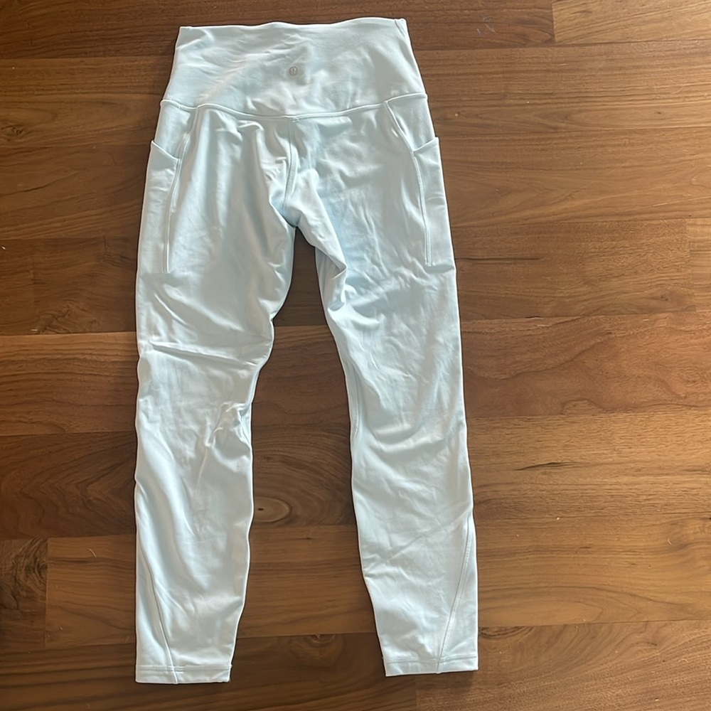 Lululemon Align HR pants 25 with pockets Powder Blue size 8 - Picture 5 of 7
